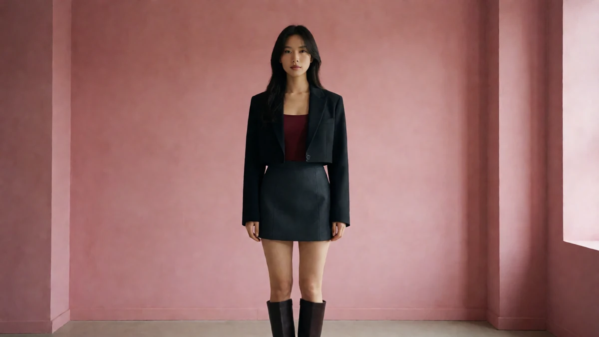 henhenlu成人短片栏目中的年轻女团风模特与对应人物场景