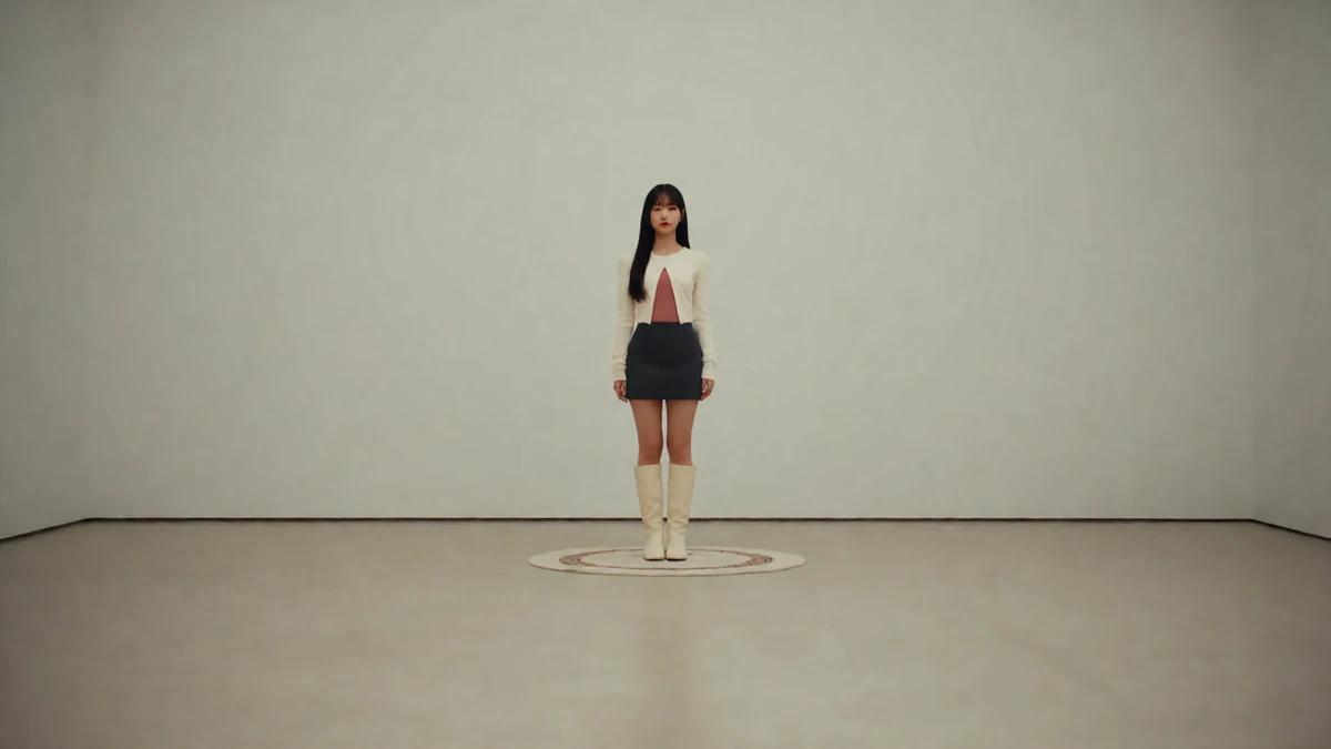 henhenlu睡衣女友的午夜短片栏目中的年轻女团风模特与对应人物场景